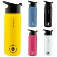 thumbnail image 3 of GROSCHE Chicago Stainless Steel Tea Infuser Flask | Beverage Bottle | Hot & Cold Drinks | Loose Leaf Tea Infuser | Travel Convenience Water Bottle | 16 fl oz, Yellow, 3 of 7