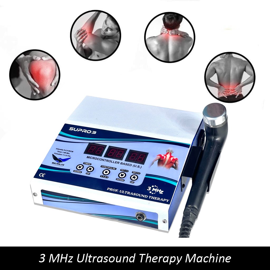 Ultra-sound Physical Therapy Machine for Pain, 3 MHz Supro 3 Unit