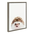 thumbnail image 2 of Kate and Laurel Sylvie Hedgehog Animal Print Portrait Framed Canvas Wall Art by Amy Peterson, 18x24 Gray, 2 of 5