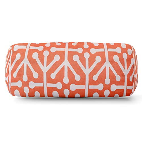 Majestic Home Marchandises Orange Aruba Coussin de Mitre Rond Intérieur / Extérieur 18,5 "L x 8" W x 8" H