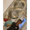 thumbnail image 4 of Silver Number 8 Balloon, 8th Birthday Party Foil Mylar Helium Balloons, 40 Inch, 4 of 4