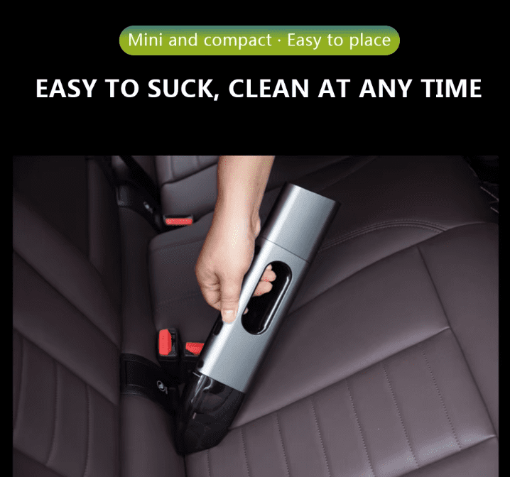 8000mAh battery capacity mobile power bank, can be used as a car starter and vacuum cleaner, dual filtration system, 5000Pa suction power, three-in-one function, ideal holiday gift choice power bank