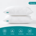 thumbnail image 4 of Oubonun 18x18 Pillow Inserts Set of 2, Soft Fluffy Throw Pillow Forms, Decorative Cushion Inserts with Polyester Filling for Sofa Couch Bed, Machine Washable, 4 of 8