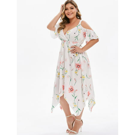 Dressfo - Floor Length Sleeveless Plus Size Sundresses - Walmart.com ...