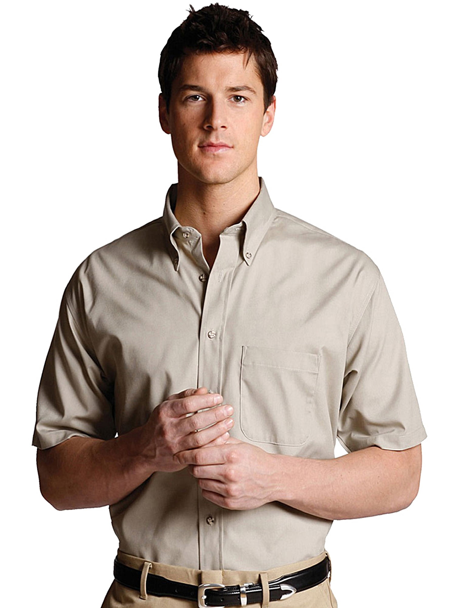 Edwards Garment - Garments Men's Wrinkle Resistant Chest Pocket Poplin ...