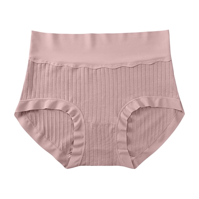 Ropa interior sin costuras de cintura alta para mujer: entrepierna 7A, material de clase A para bebés, control ligero del abdomen