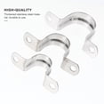 thumbnail image 4 of 36pcs Stainless Steel Plumbing Pipe Saddle Clips U Shaped Saddle Clamps, 4 of 6