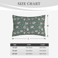 thumbnail image 6 of Haiem Pillowcase for Hair and Skin Queen - Hedgehogs and Flowers Printed Soft Pillowcase with Envelope Closure-20"x30", 6 of 9