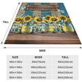 thumbnail image 3 of Christian Religious Bible Verse Scripture Prayer God Says You Are Sunflower Plush Throw Blankets Fleece Blanket For Couch Bed Warm Throw Blanket For Women Men Boy Girls Gift Living Room Decor, 3 of 6