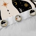 thumbnail image 4 of jejeloiu Cute Kitten Cat Black Out Curtains,Boho Exotic Style Curtains Pack of 2 (42x63 Each),Abstract Geometric Stripe Bedroom Curtains For Girls Boys,Microfiber Bedroom Decor, 4 of 6