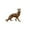 Left style, variant on Vintage German Shepherds Dog Statue Ornament Pure Brass Animal Miniature Figurine Living Room Desk Decoration Accessories (Right style)