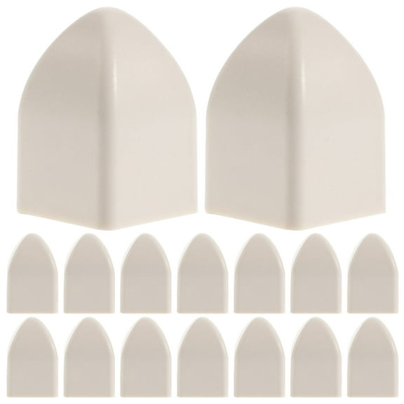 50 Pcs 2x2 Fence Post Caps Post Guardrail Protective Hat Fence Hat White Plastic