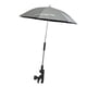thumbnail image 4 of Sombrilla para silla de playa con clip para cochecito de golf, piscina y patio. Plata, 4 of 8