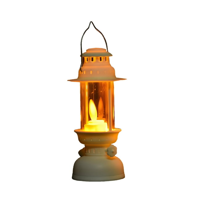 Birdeem Portable Lantern Retro Hanging Candle Light Led Oil Light Outdoor Camping Light Flame Festival Day Light