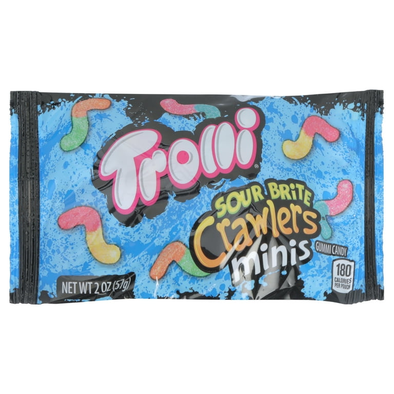 Trolli Sour Glowworms 100g • Snackje