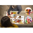 thumbnail image 5 of WaaHome Thanksgiving Placemats for Kids Turkey 12 Sheets Fall Coloring Activity Disposable Paper Table Mat Set Thankful Coloring Placemats for Kids to Write for Family Dinner Table Thanksgiving Party, 5 of 8