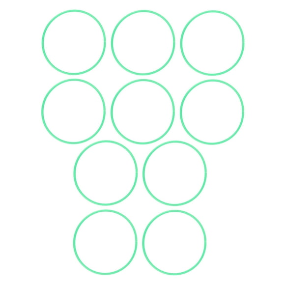 Sensory Training Equipment, Kids Fitness Exercise Hoops,10pcs 40cm Outer Diameter Sensory Training Hoop with Hollow Rings, for Children
