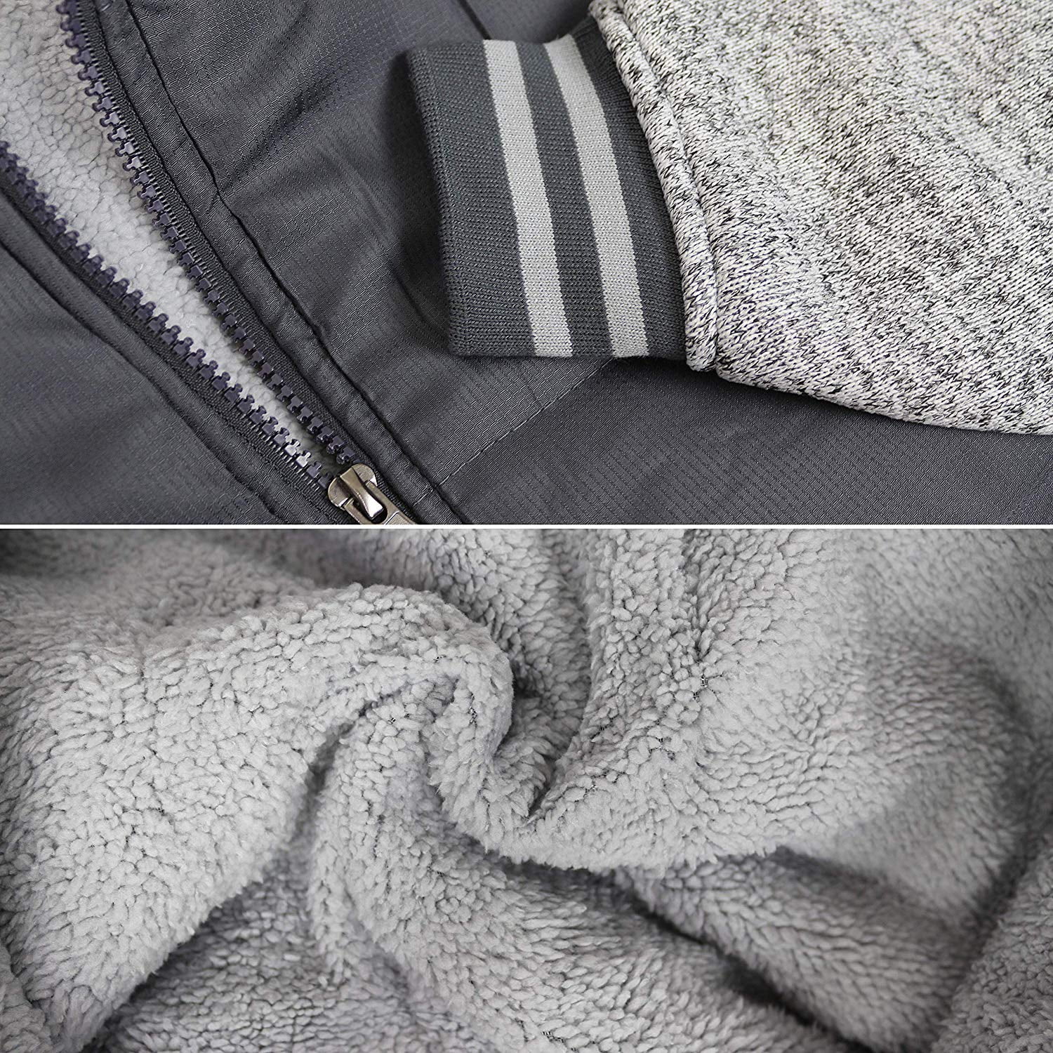 big ball sports sherpa lined hooded jacket