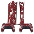 thumbnail image 2 of Skin Sticker for PS5 Slim Standard Disc Digital Edition Console and Controllers Decals for Playstation 5 (Christmas Deer Tree,PS5 Digital Edition), 2 of 5