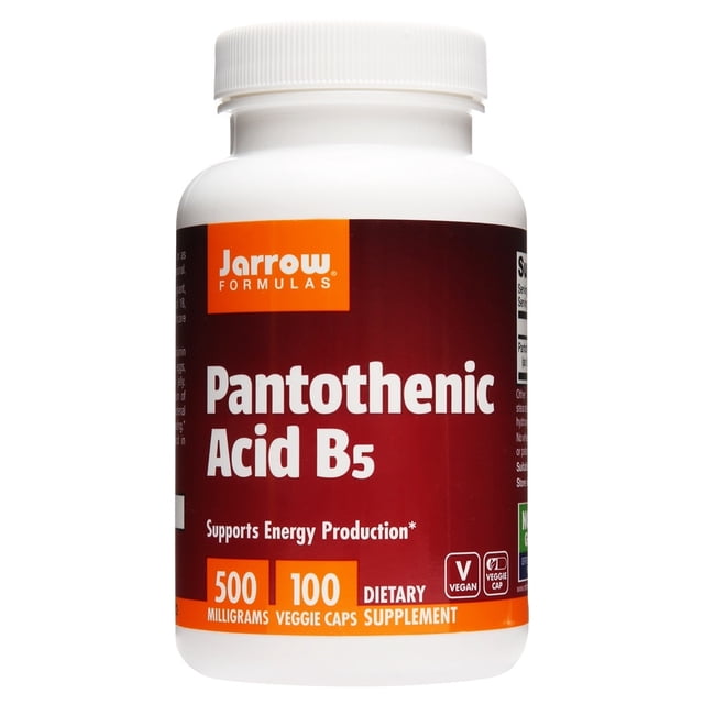 Jarrow Formulas - Pantothenic Acid B5 500 mg. - 100 Vegetable Capsule(s)