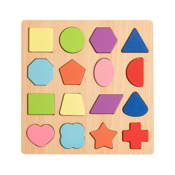 Bloques de Rompecabezas con Formas y Números Del Alfabeto: Juguete Educativo para El Desarrollo de La Primera Infancia, Juego de 26 Piezas con Letras y Números.