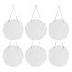 thumbnail image 1 of 6 Pcs 12in Round Sublimation Door Hanger Blanks White Hardboard MDF Blanks Wall Hanging for Heat Press Machine Printing, 1 of 5