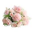 thumbnail image 2 of Clearance Artificial flowers under $5,Artificial Flowers Bouquet Peony Silk Hydrangea Wildflowers Arrangements With Stems For Wedding Home Centerpieces Decor, 2 of 9