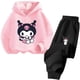 thumbnail image 2 of Conjunto de sudadera con capucha para deportes al aire libre para niños y niñas de 3 a 14 años con dibujos animados de Hello Kitty Kuromi, 2 of 5