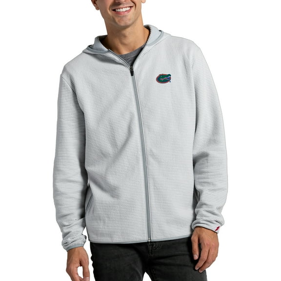 Men's League Collegiate Wear Gray Florida Gators Summit Full-Zip Hoodie