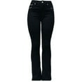 thumbnail image 3 of Jack David H&Y Rhinestone Studded Denim Bootcut Flap Pocket Jeans (Bootcut Black HY-383), 3 of 4