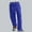 Blue pants for women, variant on ABPWLY Pants for Women Loose Pants for Women Casual Drawstring Elastic Waist Straight Leg Pants Solid Lightweight Silky Satin Long Trousers Work Pants Women