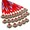 48-Football Medal, variant on 48 Softball Style 2 2-Inch Zinc Alloy Award Medals with Neckbands