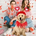 thumbnail image 7 of Dog Valentine Costume Under 5 ! Yrmaups Pet Valentine Outfit Dog Headband Holiday Pet Costume Party Accessory Pet Fashion for Dogs Valentine's Day Christmas Photo Celebration, 7 of 7