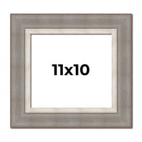 11x10 Frame Grey Real Wood Picture Frame Width 2.75 Inches | Interior Frame Depth 0.5 Inches |