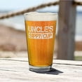 thumbnail image 4 of Shop4Ever Uncle's Sippy Cup Laser Engraved Beer Pint Glass New Uncle To Be Promoted To Uncle (16 oz.), 4 of 4