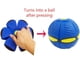 thumbnail image 4 of Juguete de pelota de disco para niños, juego de playa para jardín al aire libre, pelotas deportivas para niños (azul), 4 of 5