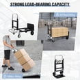 thumbnail image 3 of RedSwing Folding Convertible Hand Truck – 4 Wheels, 2-in-1 Heavy Duty Dolly Cart for Moving Luggage, Garage, and Home, 500 lbs, 3 of 9
