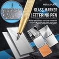 thumbnail image 2 of 2 Colors Tungsten Tip Scriber Metal Plate Glass Marker Lettering Pen Diamond Ceramic Engraving Tool for Glass Ceramic Metal Sheet, 2 of 5