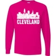 thumbnail image 3 of Inktastic Cleveland Skyline Grunge Long Sleeve T-Shirt, 3 of 5
