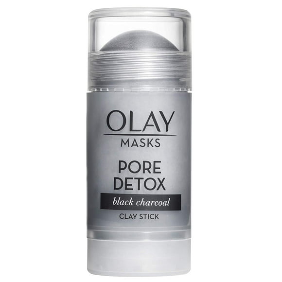 Mascarilla facial Olay Clay Charcoal Pore Detox Black 50 ml en barra