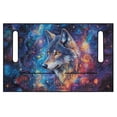 thumbnail image 2 of chaqlin Golf Cart Seat Cover Blanket 4 Pockets Terry Cloth, Compatible with Sports Universal Golf Cart Seat, for Club Car Yamaha, Colorful Wolf Pattern, 2 of 8