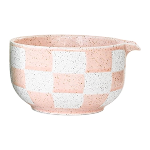 GROWTH TANK Ceramic Matcha Bowl Traditional Porcelain Tea Bowl for Kitchen Tea House Men Pink
