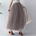 thumbnail image 2 of Mepaouo Wedding A-line Maxi for Women Foor Length Long Tulle Skirt Evening Party Dress Skirts, 2 of 4