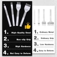 thumbnail image 6 of [Hand Tools Kits] 11 Pcs Leather Stitching Punch Hole Punch Tool Set,4mm 1/2/4/6 Prong Punch Chisel,Round Hole Punch for Belt,Watch Band,Leather Strap DIY Crafts, 6 of 6
