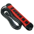 Hyper Tough 6Outlet 15ft Cord Metal Surge with 500Joule Protection