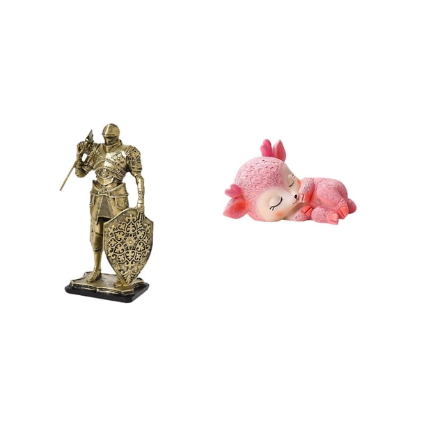 Figura de escritorio,Estatua de caballero,estatuilla,escultura,artesanía,decoración de escritorio,Arte coleccionable decorativo para la decoración del hogar y la oficina,Escultura de