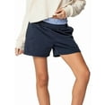 thumbnail image 2 of Shorts de Sport pour Femmes Décontractés Été Taille Haute avec Poches Bleu Foncé L, 2 of 8