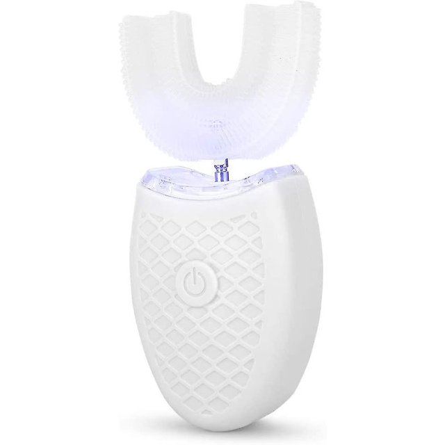 Rebirth Cepillo de dientes para adultos, Cepillo de dientes eléctrico para adultos En forma de U Automático 360 Blanqueamiento dental Limpieza Cepillo de dientes Cuidado bucal Herramienta de