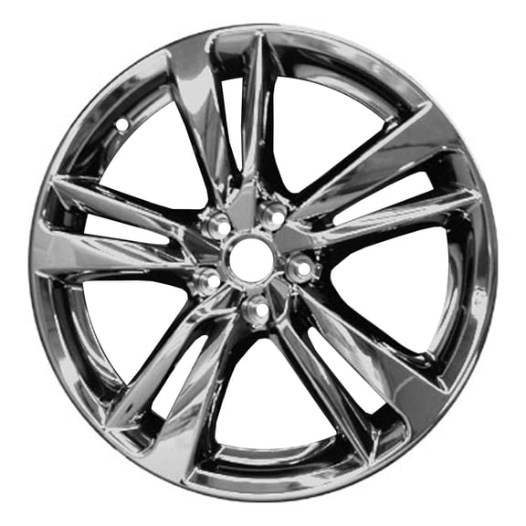 19 X 8.5 Reconditioned OEM Aluminum Alloy Wheel, Dark Pvd O.E. Chrome, Fits 2014-2019 Infiniti Q50 Sedan