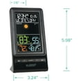 thumbnail image 4 of La Crosse Technology Black Digital Multi-Color LCD Wireless Weather Station, 308-1415C, 4 of 9